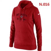 Wholesale Cheap Women's Nike Atlanta Falcons Heart & Soul Pullover Hoodie Red