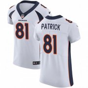 Wholesale Cheap Nike Broncos #81 Tim Patrick White Men's Stitched NFL Vapor Untouchable Elite Jersey