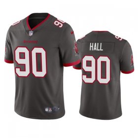 Wholesale Cheap Men\'s Tampa Bay Buccaneers #90 Logan Hall Gray Vapor Untouchable Limited Stitched Jersey