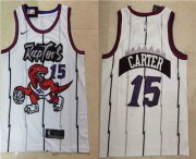 Wholesale Cheap Men's Toronto Raptors #15 Vince Carter White 2018 Nike Swingman Stitched NBA Jersey