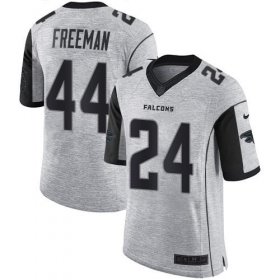 Wholesale Cheap Nike Falcons #24 Devonta Freeman Gray Men\'s Stitched NFL Limited Gridiron Gray II Jersey