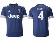 Wholesale Cheap Men 2020-2021 club Juventus away aaa version 4 blue Soccer Jerseys