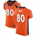 Wholesale Cheap Nike Broncos #80 Jake Butt Orange Team Color Men's Stitched NFL Vapor Untouchable Elite Jersey