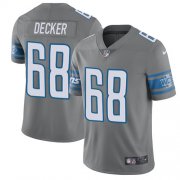 Wholesale Cheap Nike Lions #68 Taylor Decker Gray Men's Stitched NFL Limited Rush Jersey