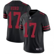 Wholesale Cheap Nike 49ers #17 Jalen Hurd Black Alternate Men's Stitched NFL Vapor Untouchable Limited Jersey