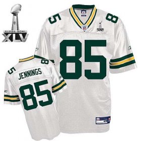 Wholesale Cheap Packers #85 Greg Jennings White Super Bowl XLV Stitched NFL Jersey