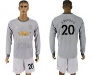 Wholesale Cheap Manchester United #20 S.Romero Sec Away Long Sleeves Soccer Club Jersey