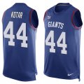 Wholesale Cheap Nike Giants #44 Doug Kotar Royal Blue Team Color Men's Stitched NFL Limited Tank Top Jersey