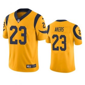 Wholesale Cheap Nike Los Angeles Rams #23 Cam Akers Gold Men\'s Stitched NFL Limited Rush Jersey
