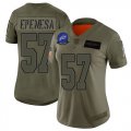 Wholesale Cheap Nike Bills #57 A.J. Epenesas Camo Women's Stitched NFL Limited 2019 Salute To Service Jersey