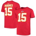 Wholesale Cheap Kansas City Chiefs #15 Patrick Mahomes Nike Youth Player Name & Number T-Shirt Red