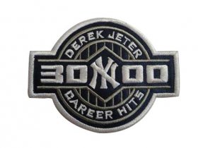 Wholesale Cheap Stitched New York Yankees Derek Jeter 3000 Hits Jersey Patch