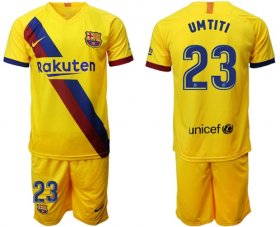 Wholesale Cheap Barcelona #23 Umtiti Away Soccer Club Jersey