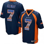 Wholesale Cheap Nike Broncos #7 John Elway Navy Blue Alternate Men's Stitched NFL Limited Strobe Jersey