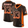 Wholesale Cheap Nike Browns #13 Odell Beckham Jr Brown Team Color Men's Stitched NFL Limited Rush Drift Fashion Jersey