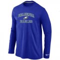 Wholesale Cheap Nike Philadelphia Eagles Heart & Soul Long Sleeve T-Shirt Blue