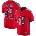 Wholesale Cheap Nike Titans #49 Nick Dzubnar Red Men's Stitched NFL Limited Inverted Legend Jersey