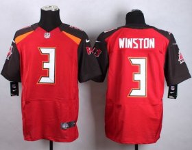 Wholesale Cheap Nike Buccaneers #3 Jameis Winston Red Team Color Men\'s Stitched NFL New Elite Jersey