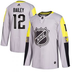 Wholesale Cheap Adidas Islanders #12 Josh Bailey Gray 2018 All-Star Metro Division Authentic Stitched NHL Jersey