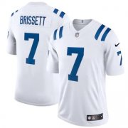 Wholesale Cheap Indianapolis Colts #7 Jacoby Brissett Men's Nike White 2020 Vapor Limited Jersey
