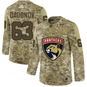 Wholesale Cheap Adidas Panthers #63 Evgenii Dadonov Camo Authentic Stitched NHL Jersey