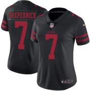 Wholesale Cheap Nike 49ers #7 Colin Kaepernick Black Alternate Women's Stitched NFL Vapor Untouchable Limited Jersey