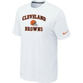 Wholesale Cheap Nike NFL Cleveland Browns Heart & Soul NFL T-Shirt White