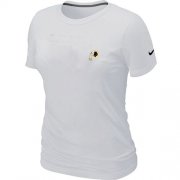 Wholesale Cheap Women's Nike Washington Redskins Chest Embroidered Logo T-Shirt White