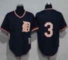 Wholesale Cheap Mitchell and Ness 1984 Tigers #3 Alan Trammell Blue Throwback Stitched MLB Jersey