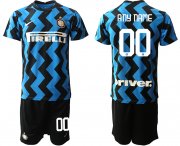 Wholesale Cheap Men 2020-2021 club Inter milan home customized blue Soccer Jerseys
