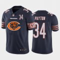 Wholesale Cheap Chicago Bears #34 Walter Payton Navy Blue Men's Nike Big Team Logo Player Vapor Limited NFL Jersey