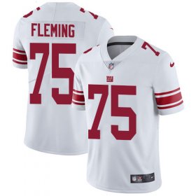 Wholesale Cheap Nike Giants #75 Cameron Fleming White Men\'s Stitched NFL Vapor Untouchable Limited Jersey