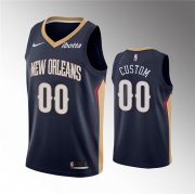 Wholesale Cheap Men's New Orleans Pelicans Active Player Custom Navy Icon Edition Stitched Jersey