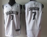 Wholesale Cheap Brooklyn Nets #7 Joe Johnson White Swingman Jersey