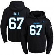 Wholesale Cheap Nike Panthers #67 Ryan Kalil Black Name & Number Pullover NFL Hoodie