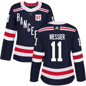 Wholesale Cheap Adidas Rangers #11 Mark Messier Navy Blue Authentic 2018 Winter Classic Women\'s Stitched NHL Jersey