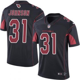 Wholesale Cheap Nike Cardinals #31 David Johnson Black Men\'s Stitched NFL Limited Rush Jersey