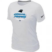 Wholesale Cheap Women's Nike Carolina Panthers Critical Victory NFL T-Shirt White