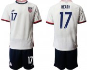 Wholesale Cheap Men 2020-2021 Season National team United States home white 17 Soccer Jersey