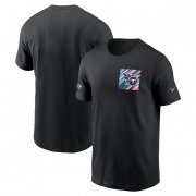 Wholesale Cheap Men's Tennessee Titans Black 2023 Crucial Catch Sideline Tri-Blend T-Shirt