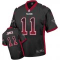 Wholesale Cheap Nike Falcons #11 Julio Jones Black Alternate Men's Stitched NFL Elite Drift Fashion Jersey