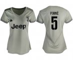 Wholesale Cheap Women's Juventus #5 Pjanic Away Soccer Club Jersey