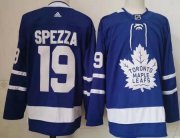 Wholesale Cheap Men's Toronto Maple Leafs #19 Jason Spezza Blue Authentic Jersey