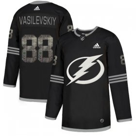 Wholesale Cheap Adidas Lightning #88 Andrei Vasilevskiy Black Authentic Classic Stitched NHL Jersey