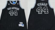 Wholesale Cheap San Antonio Spurs #44 Iceman Nickname Black Swingman Throwback Jersey