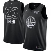 Wholesale Cheap Nike Warriors #23 Draymond Green Black NBA Jordan Swingman 2018 All-Star Game Jersey