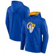 Wholesale Cheap Men's Los Angeles Rams Royal On The Ball Pullover Hoodie