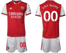 Wholesale Cheap Men 2021-2022 Club Arsenal home red customized Soccer Jersey