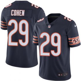 Wholesale Cheap Nike Bears #29 Tarik Cohen Navy Blue Team Color Men\'s Stitched NFL Vapor Untouchable Limited Jersey