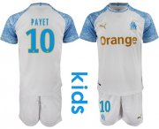 Wholesale Cheap Marseille #10 Payet Home Kid Soccer Club Jersey